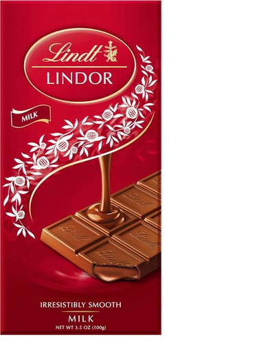Lindt lindor milk bar - lindor, bar,