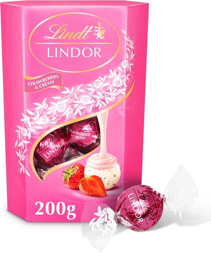 Lindt lindor strawberries and - lindor,