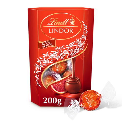 Lindt lindor blood orange - orange, milk