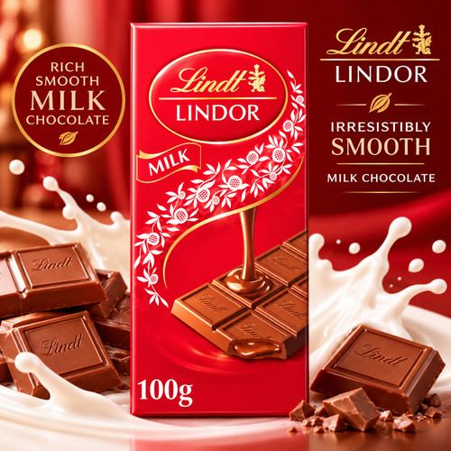 Lindt lindor milk bar - lindt,