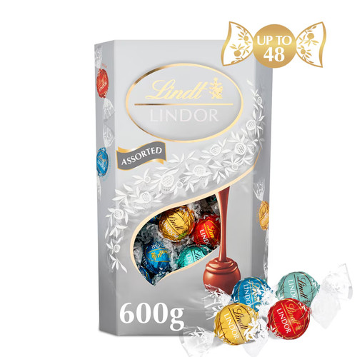 Lindt lindor silver 600g - lindt,