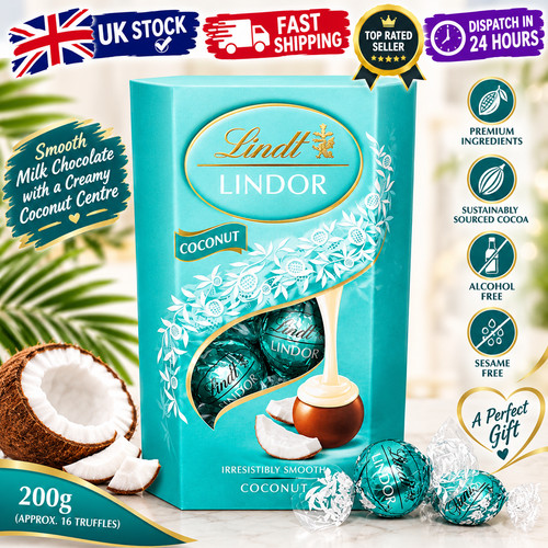 Lindt lindor coconut chocolate - coconut,